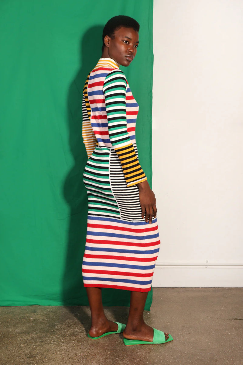 L.F. Markey Cecil Multi Stripe Dress