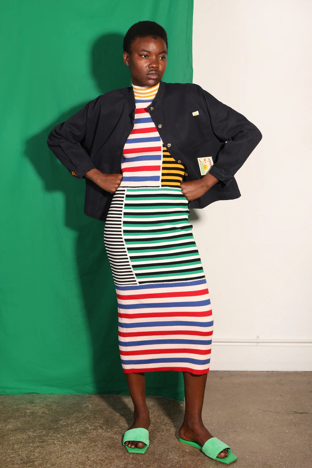 L.F. Markey Cecil Multi Stripe Dress