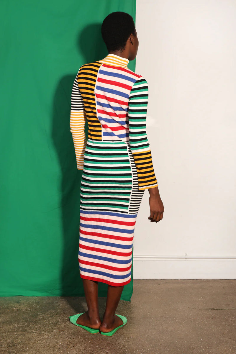 L.F. Markey Cecil Multi Stripe Dress