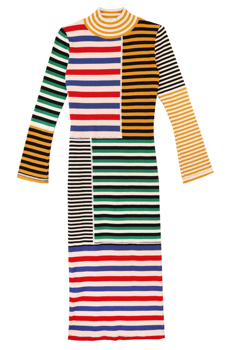 L.F. Markey Cecil Multi Stripe Dress