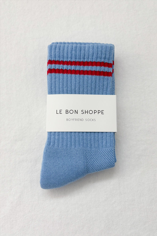 Le Bon Shoppe Boyfriend Ciel Blue Socks