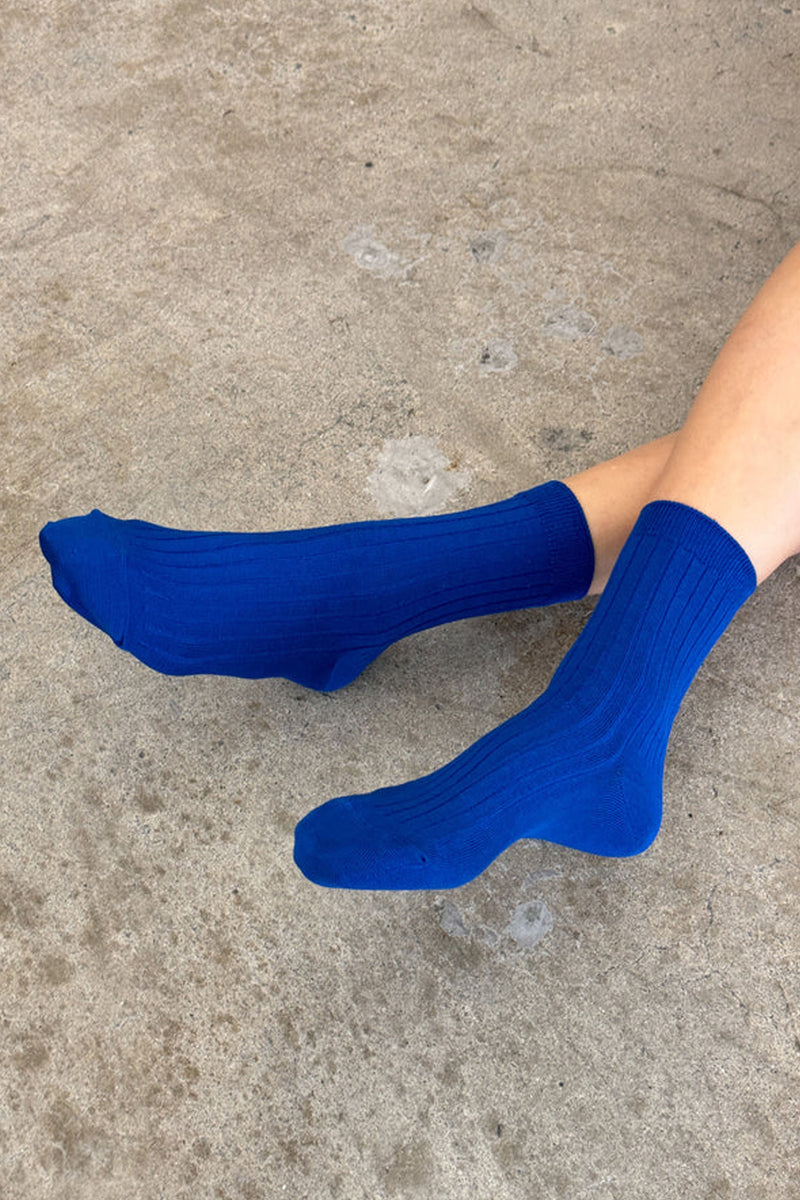 Le Bon Shoppe Her Cobalt Socks - The Mercantile London