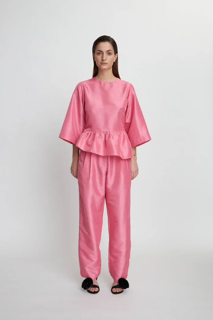 Stella Nova Crispy Pleated Pink Trousers