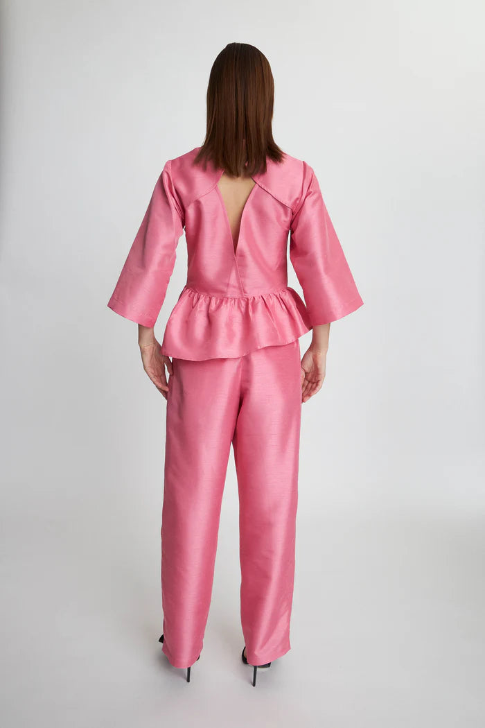 Stella Nova Crispy Pleated Pink Trousers