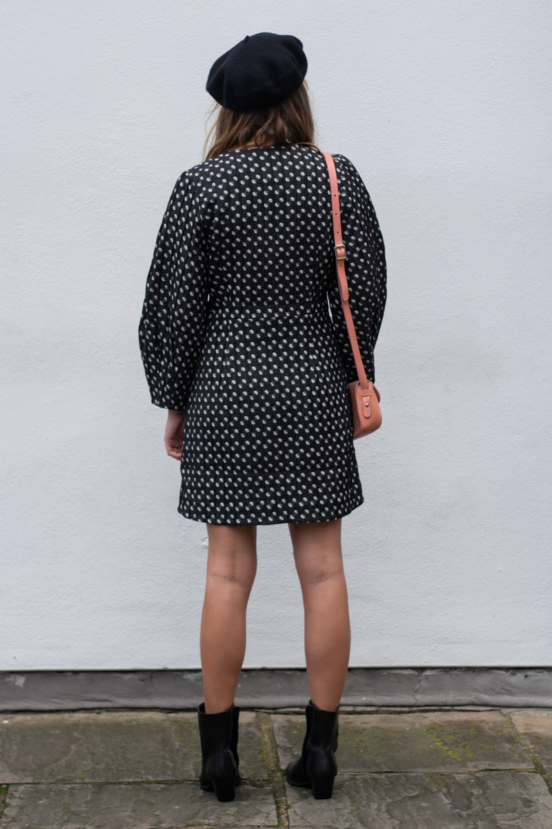 Baum Und Pferdgarten Afifa Black Jacquard Dot Dress