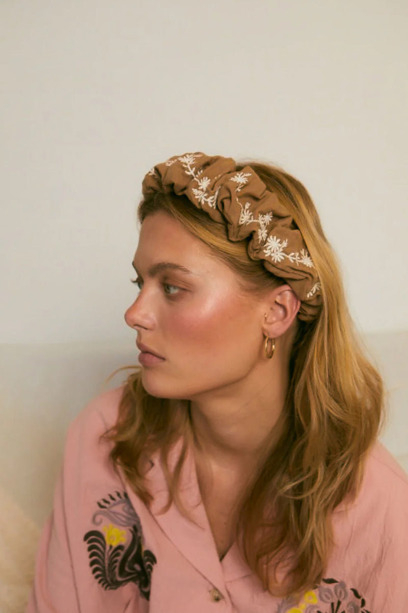 Meadows Fawn Scrunchie Headband - The Mercantile London