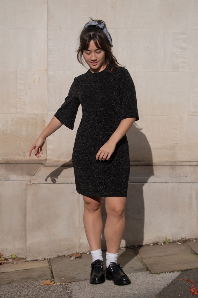 Object Filipa Short Black Dress