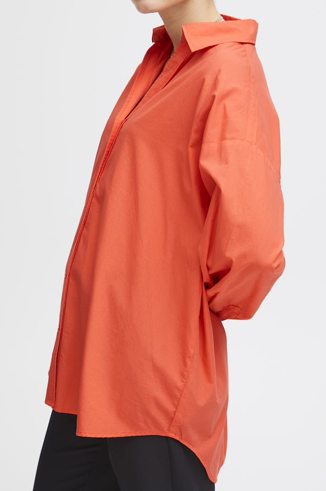 ICHI Estama Hot Coral Shirt