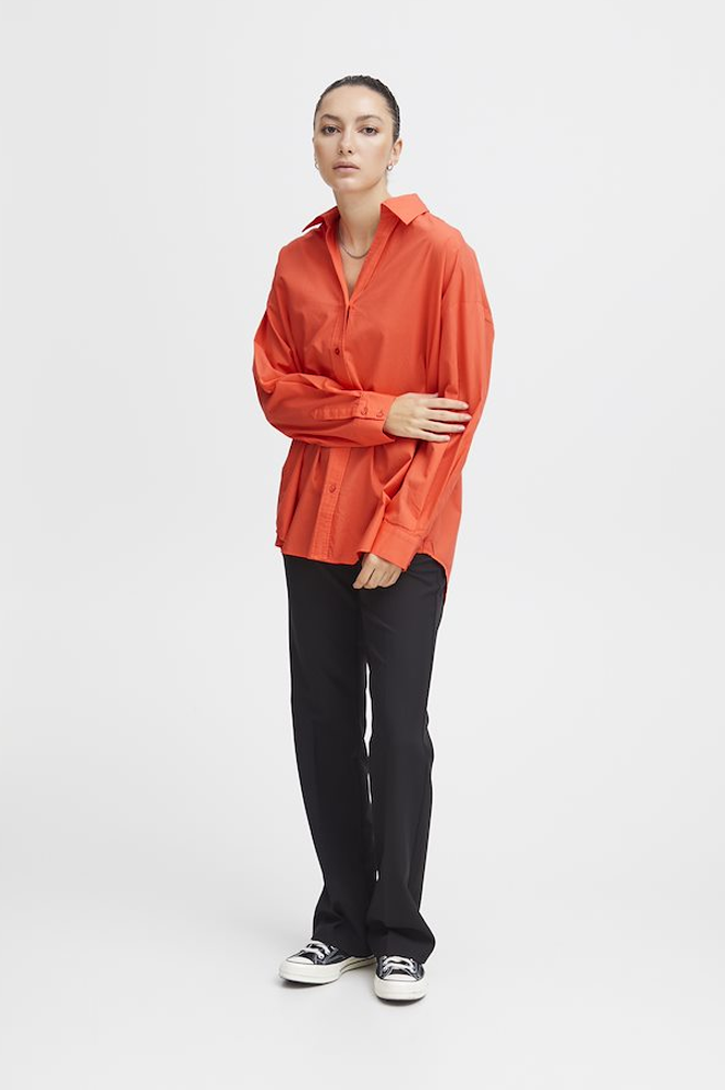 ICHI Estama Hot Coral Shirt