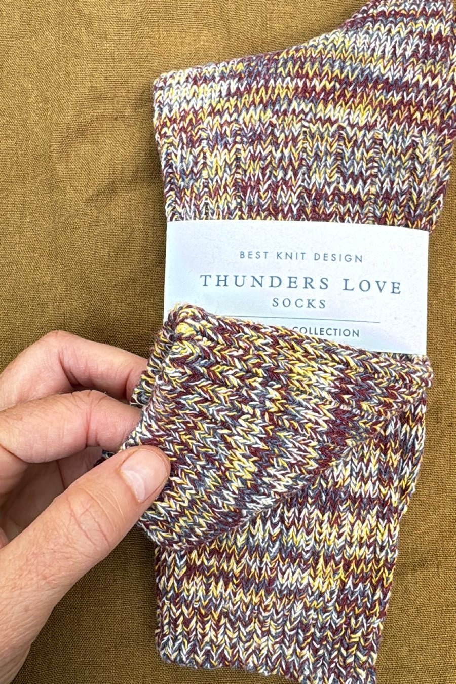 Thunders Love Louis Brown Mix Socks