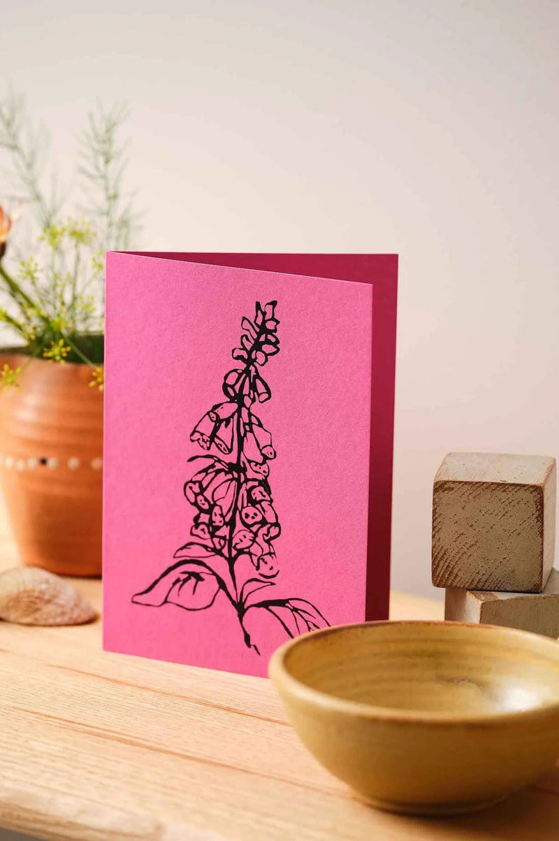 Atelier Auge Foxglove Greeting Card