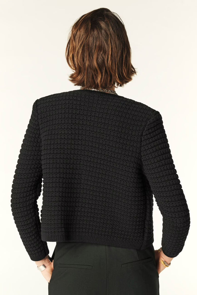 Ba&sh Gaspard Black Cardigan