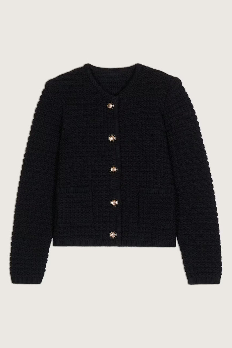 Ba&sh Gaspard Black Cardigan