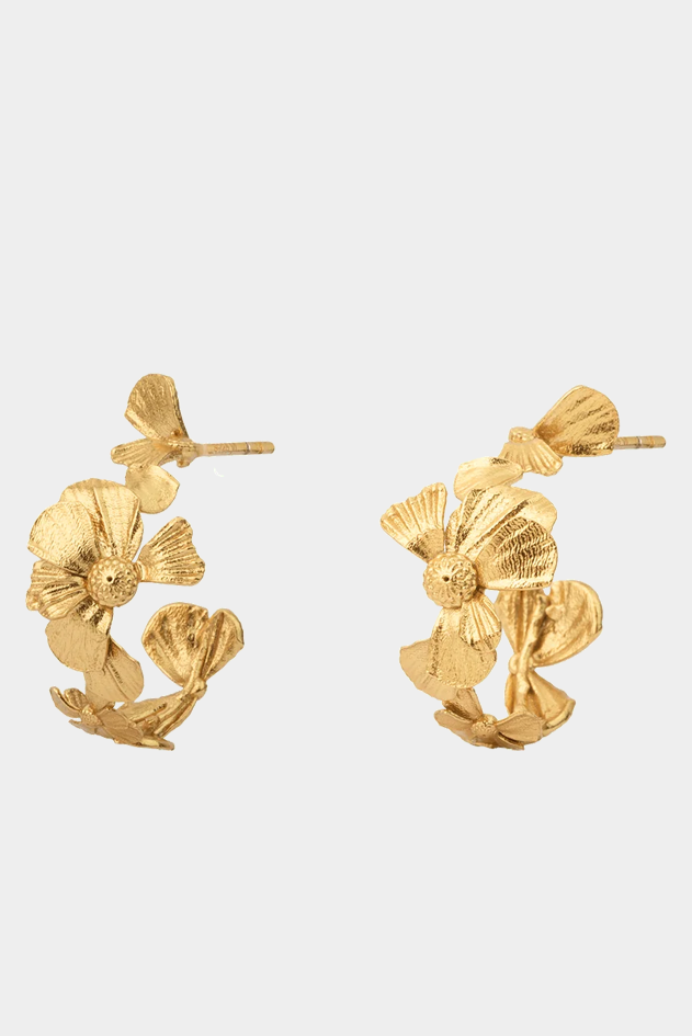 Vincent Wildflower Hoop Earrings