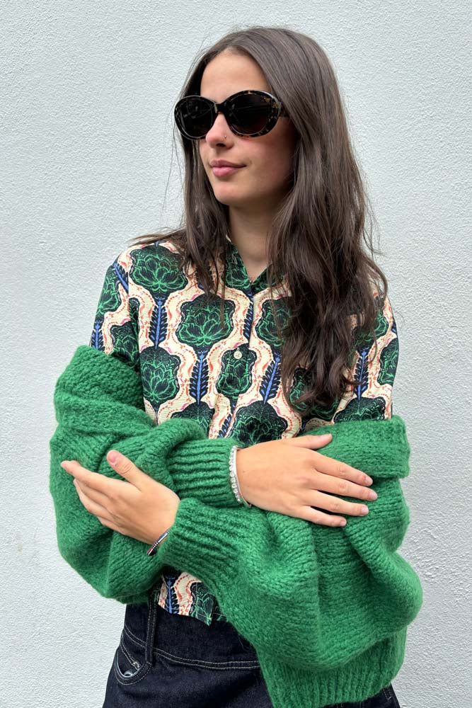 Noella Fora Green Cardigan