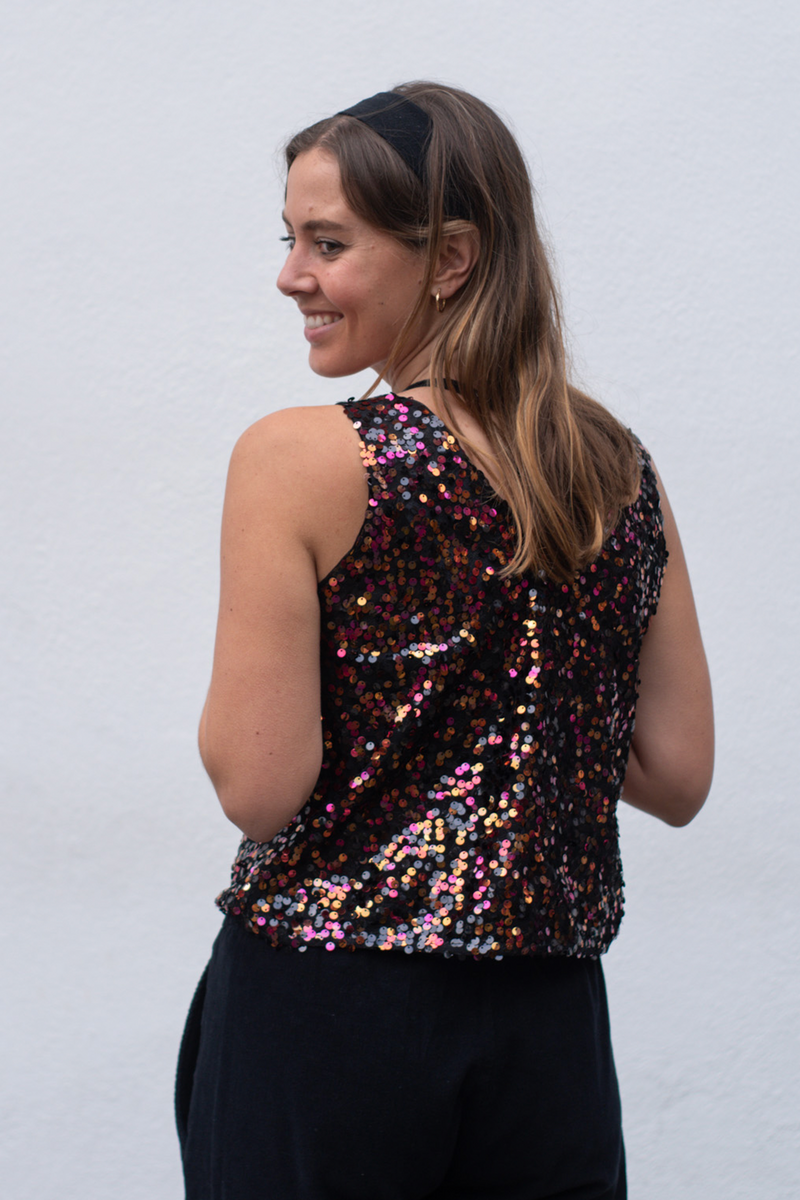 Numph Isabell Sequin Top