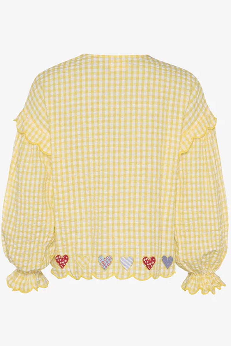 Sissel Edelbo Kamal Yellow Check Top