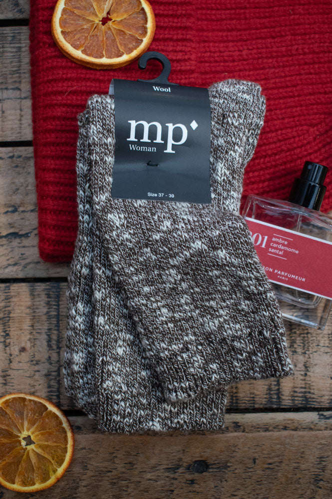 MP Denmark Karen Brown Melange Socks