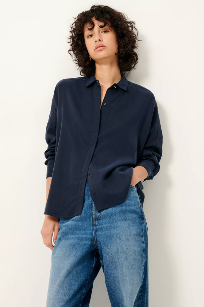 Sessùn Lady D Navy Wide Shirt