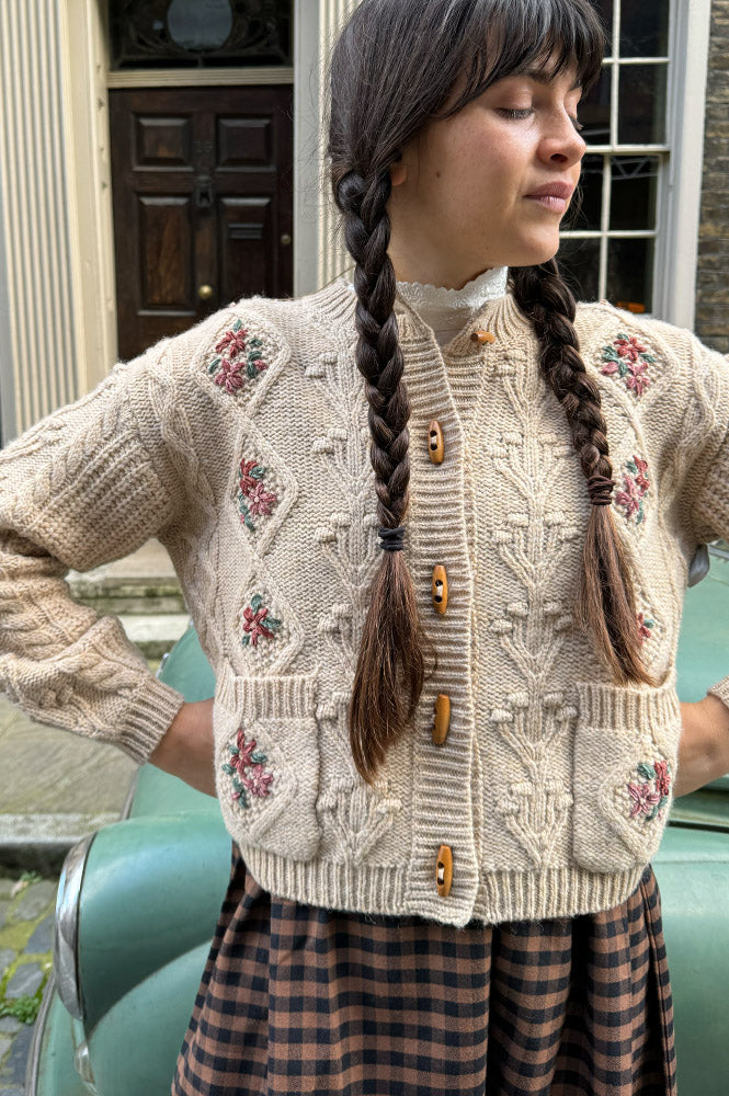 Louizon Campervan Beige Cardigan