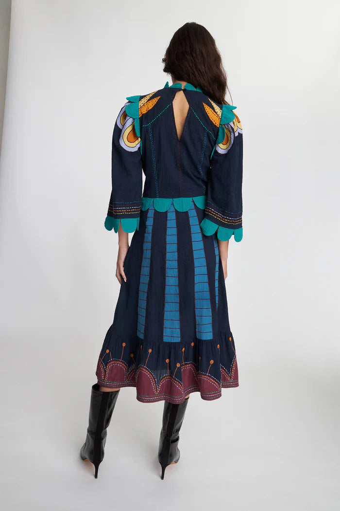 Stella Nova Embroidered Multicolour Dress