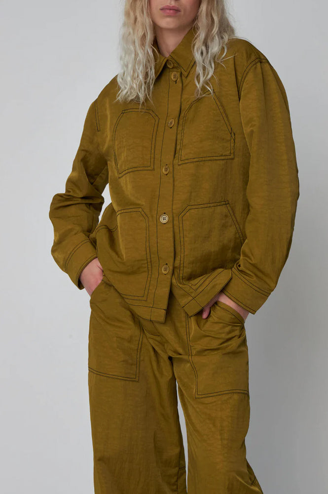 Stella Nova Olive Workwear Shirt Jacket