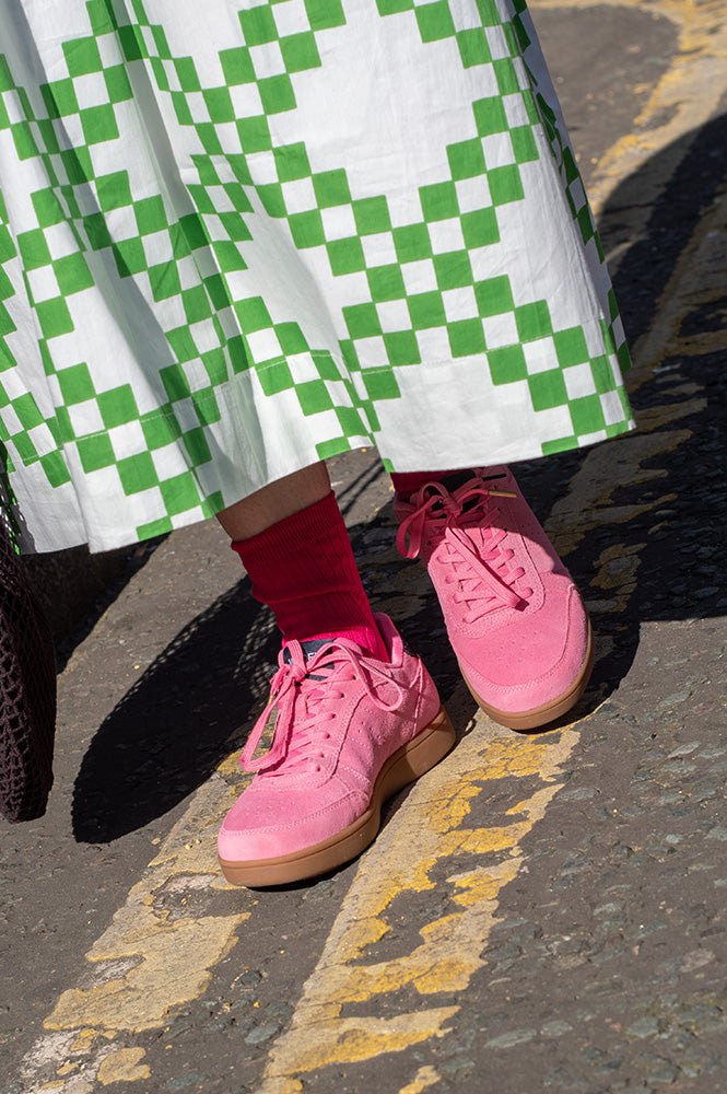 Woden Bjork Suede Aurora Pink Trainers