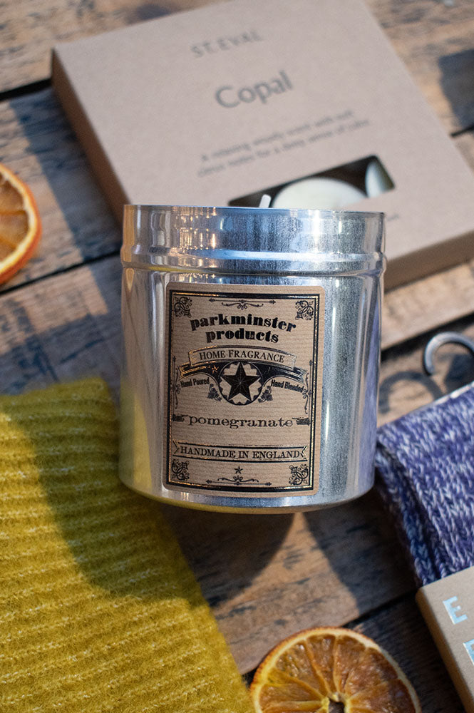 Parkminster Pomegranate Tin Candle