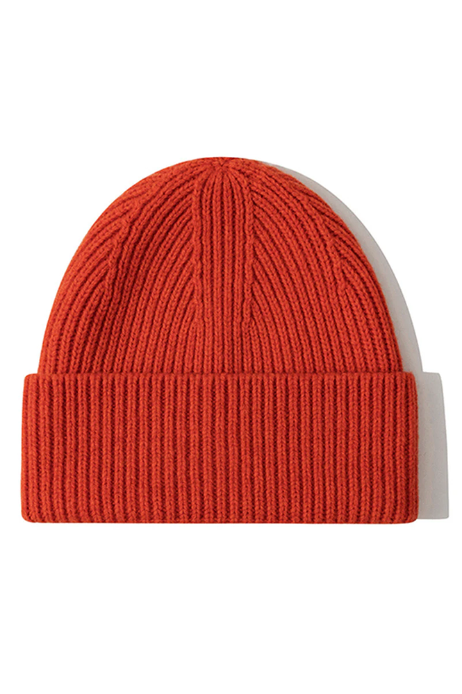 Billy Bamboo Merino Wool Orange Beanie