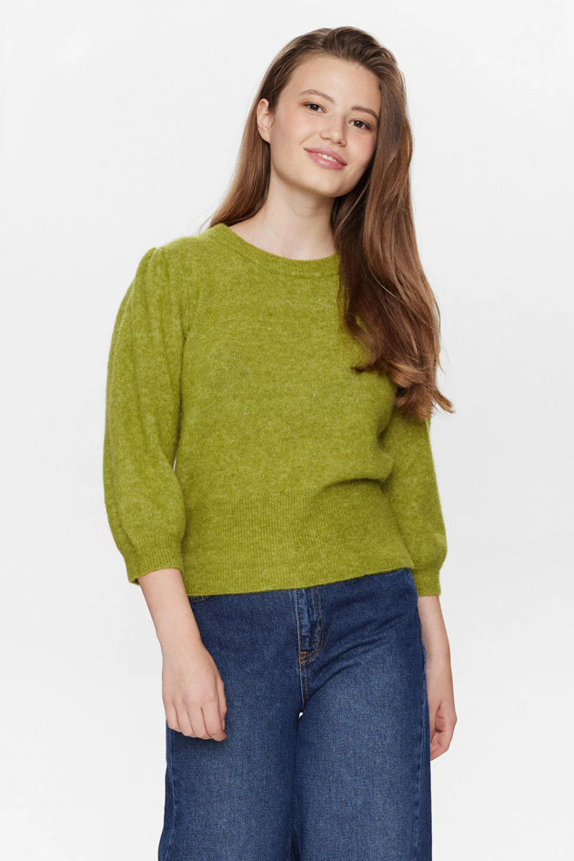 Numph Rietta Golden Cypress Pullover