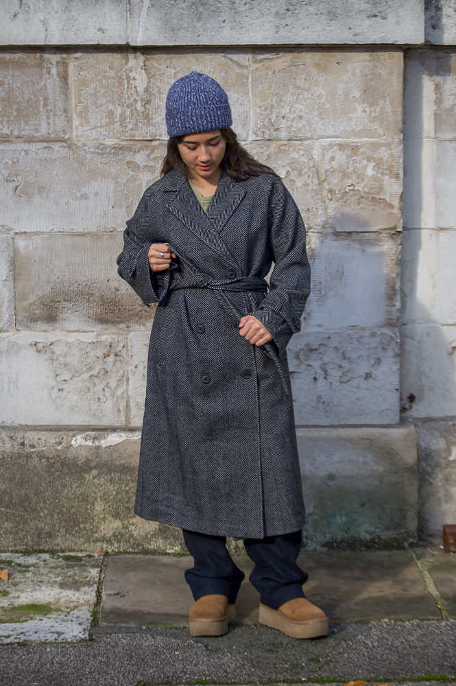 Object Keily Medium Grey Melange Coat