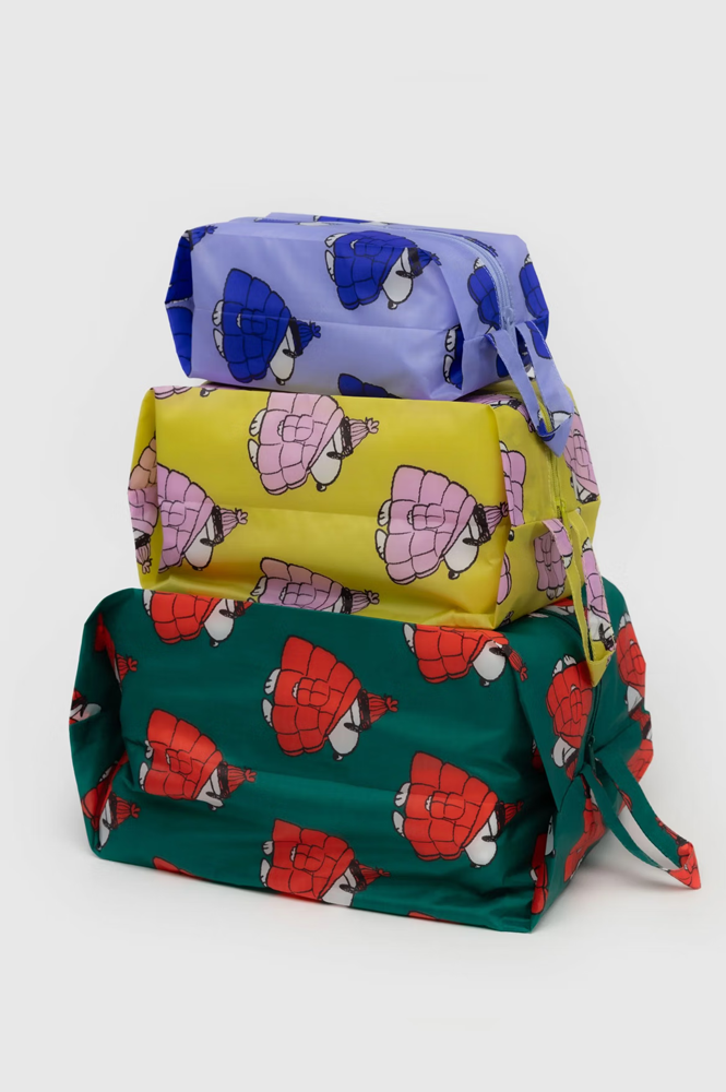 Baggu Puffer Snoopy 3D Zip Set