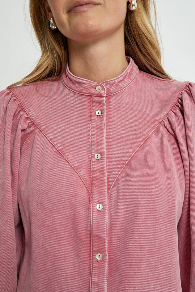 Minus Solene Desert Rose Denim Shirt