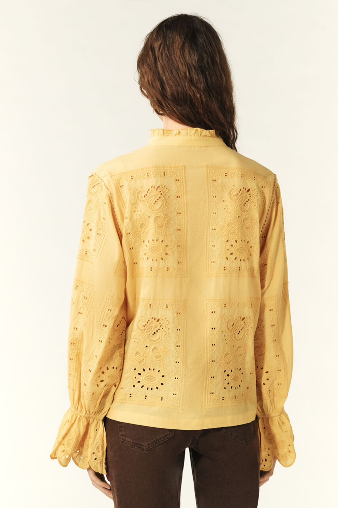 Ba&sh Soraya Yellow Blouse