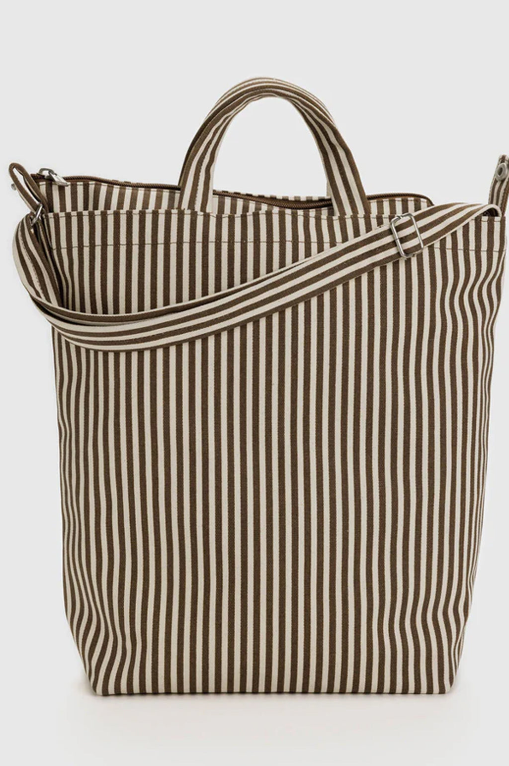 Baggu Brown Stripe Zip Duck Bag