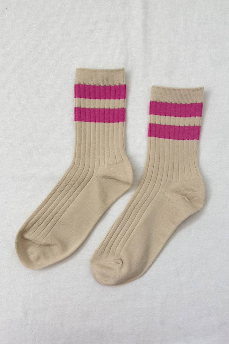 Le Bon Shoppe Her Varsity Taffy Socks - The Mercantile London