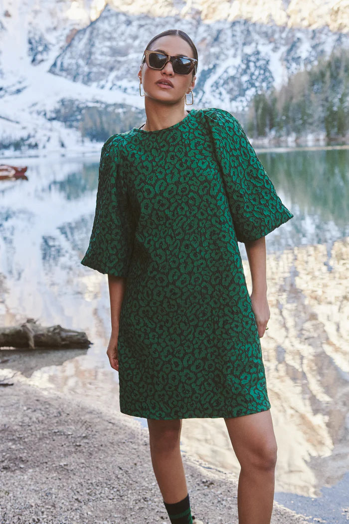 By-Bar Zasu Green Panter Dress