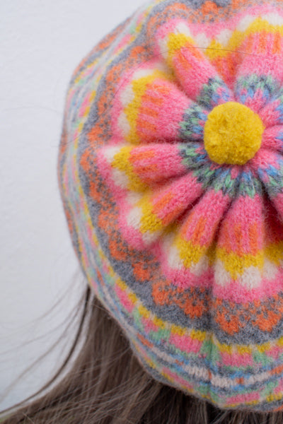 Eribé Alloa Floral Spice Beret - The Mercantile London