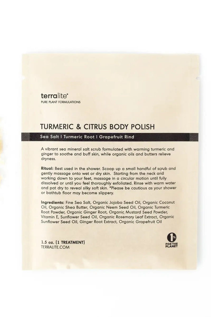 AW22 Organic Turmeric Citrus Body Polish - The Mercantile London