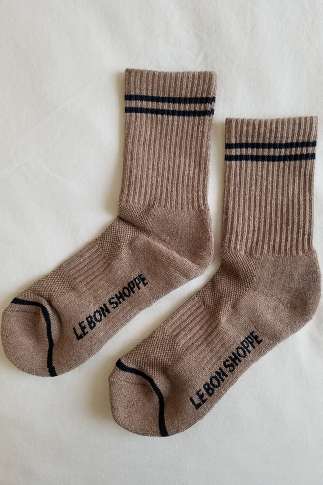 Le Bon Shoppe Boyfriend Cocoa Socks - The Mercantile London