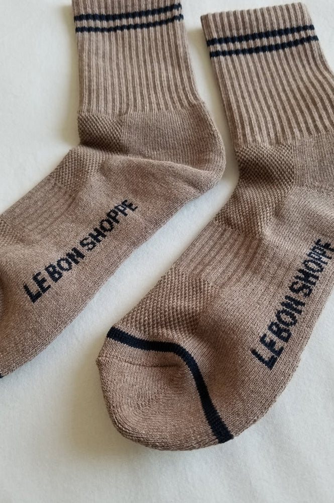 Le Bon Shoppe Boyfriend Cocoa Socks - The Mercantile London