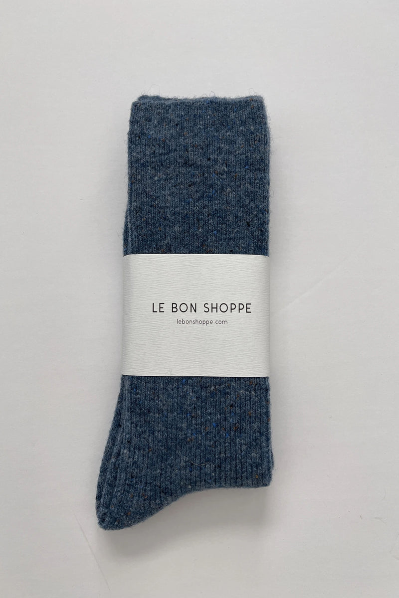 Le Bon Shoppe Snow Denim Socks - The Mercantile London