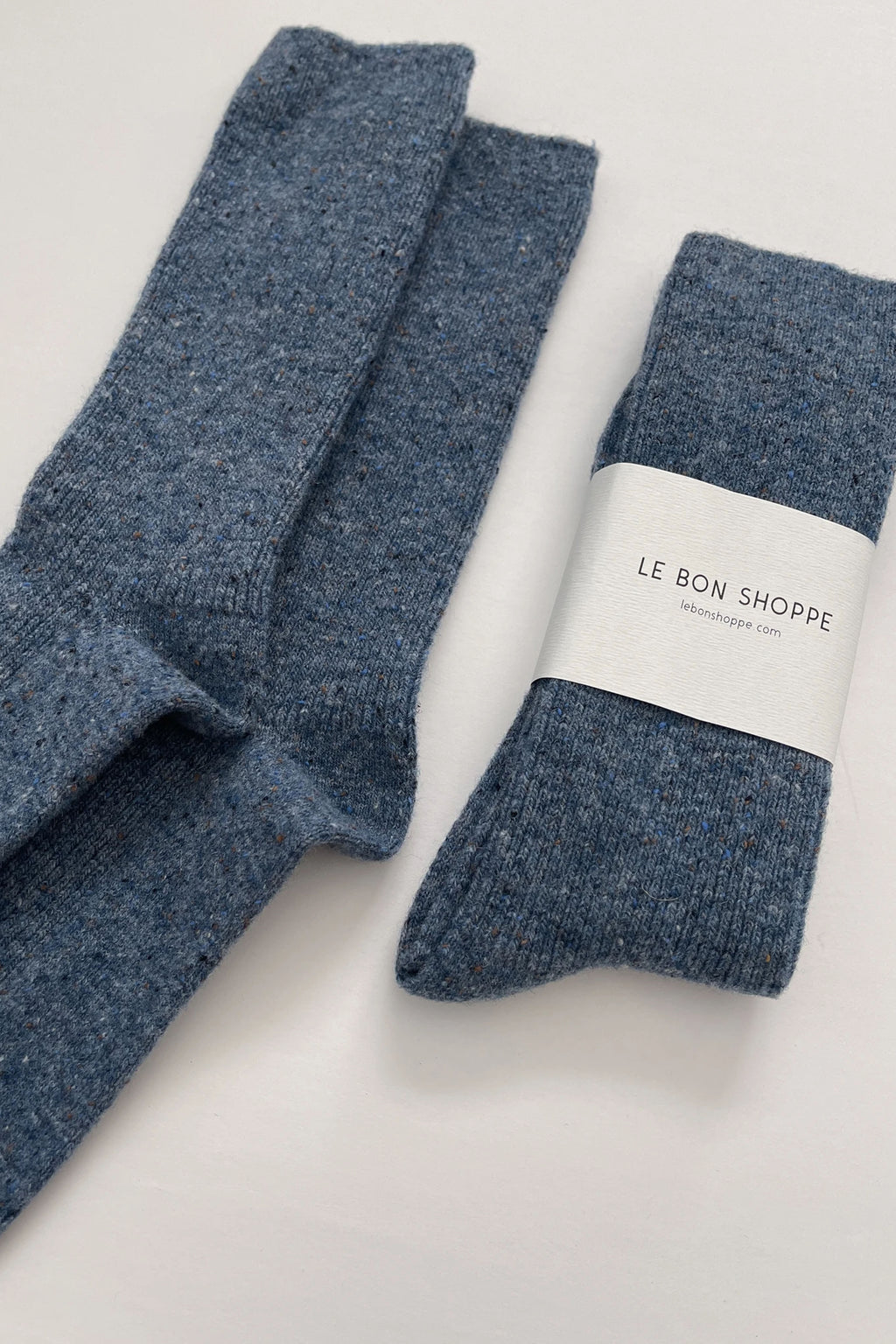 Le Bon Shoppe Snow Denim Socks - The Mercantile London