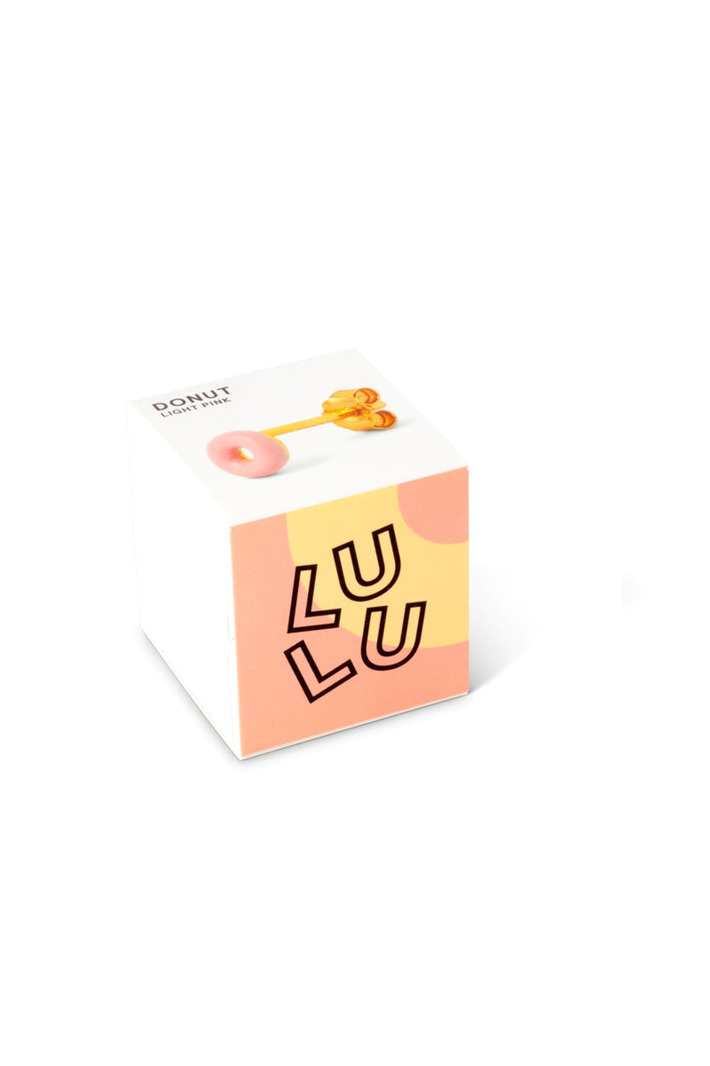 Lulu Enamel Donut Earring Various Colours - The Mercantile London