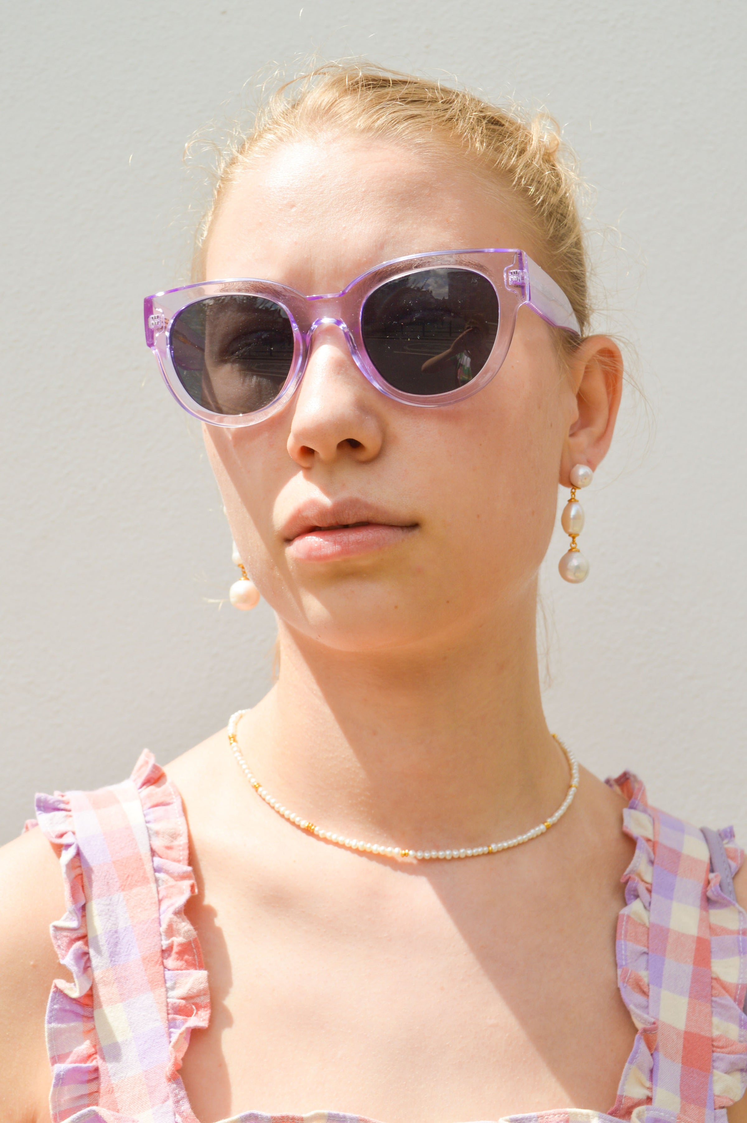 A. KJAERBEDE SUNGLASSES - LILLY - GREEN MARBLE TRANSPARENT - Sneakers ER