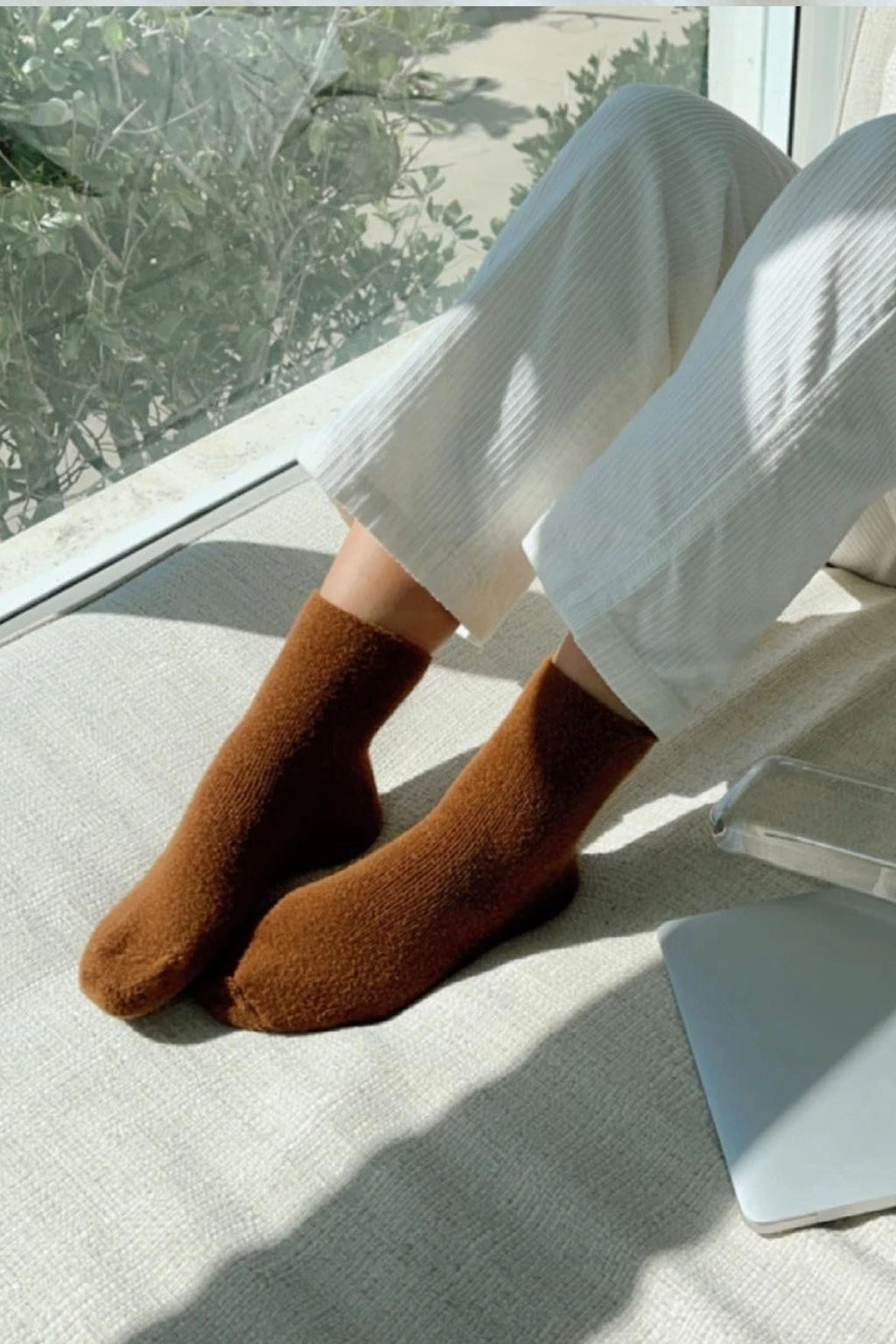 Le Bon Shoppe Cloud Sepia Socks - The Mercantile London