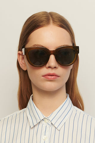 A.kjaerbede Jean rectangle sunglasses in smoke transparent